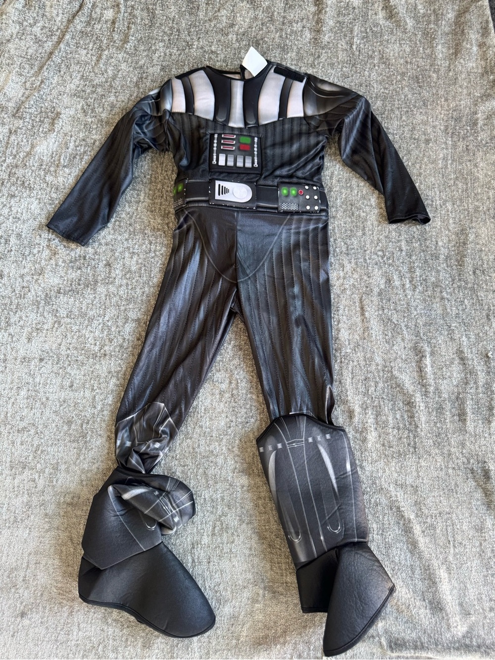Star Wars Black Galactic Armor Kids Costume with Boot Covers
